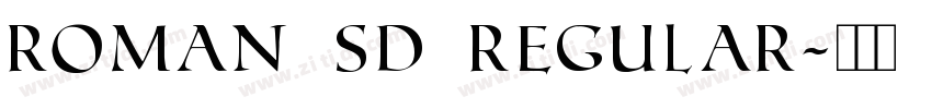 Roman SD Regular字体转换